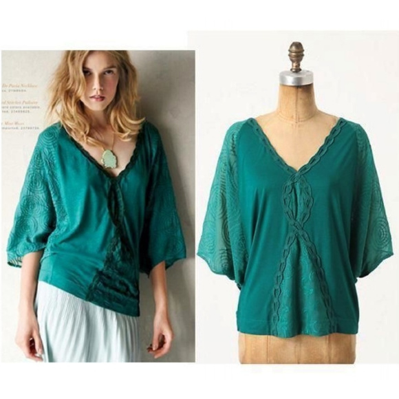Anthropologie Tops - Anthropologie Language Beautiful Detailed Blouse